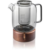 TEEKANNENSET TREVIO  - Schwarz/Braun, Basics, Glas/Holz (22/14,5/23,5cm) - Gefu