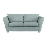 2-SITZER-SOFA in Chenille Petrol  - Petrol/Naturfarben, Holz/Textil (190/70-85/95cm) - MID.YOU