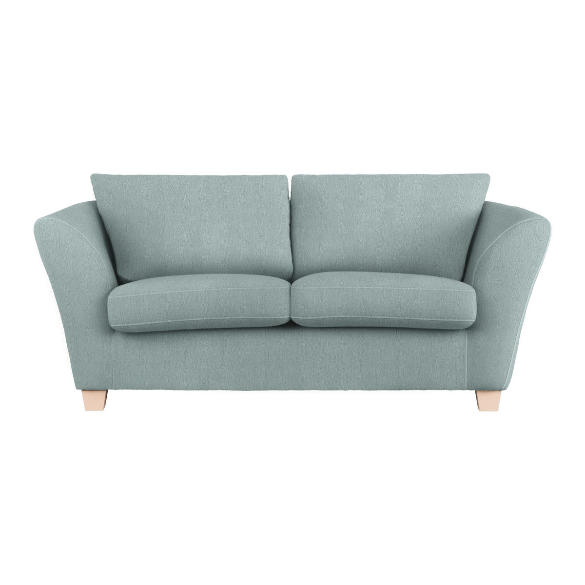 2-SITZER-SOFA in Chenille Petrol  - Petrol/Naturfarben, Holz/Textil (190/70-85/95cm) - MID.YOU