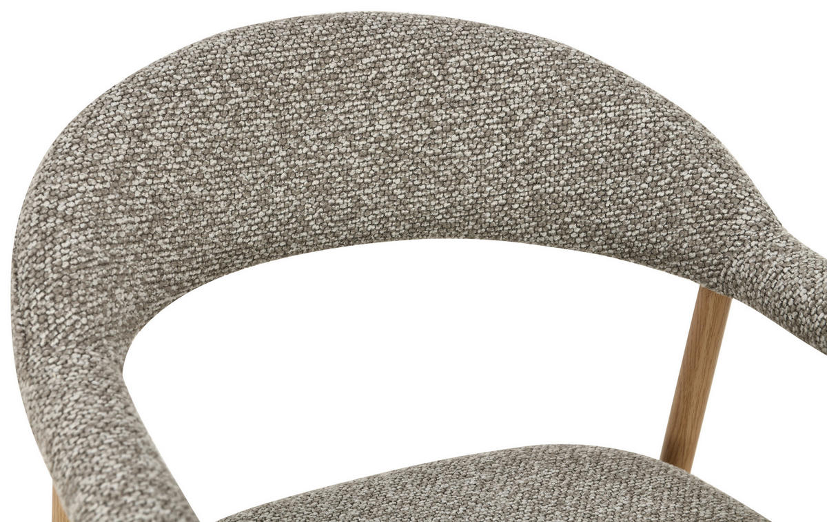 BARHOCKER in Taupe, Eichefarben  - Taupe/Eichefarben, MODERN, Holz/Textil (54/94,5/54,5cm) - Livetastic