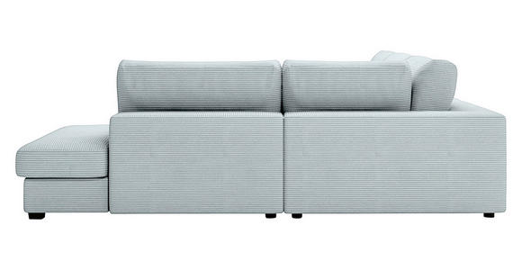 ECKSOFA in Cord Pastellgrün  - Pastellgrün/Schwarz, KONVENTIONELL, Kunststoff/Textil (314/250cm) - Carryhome