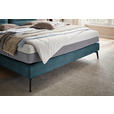 BOXSPRINGBETT 180/200 cm  in Blau  - Blau/Schwarz, Design, Textil/Metall (180/200cm) - Johann Jakob