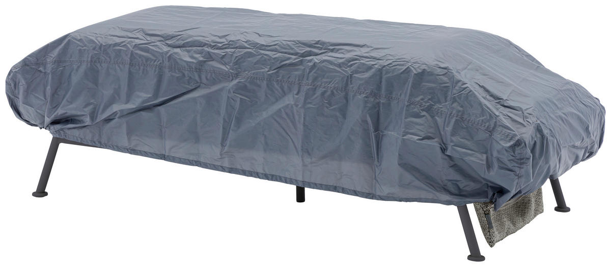 GARTENBANK 198/78/81 cm  Aluminium  - Graphitfarben/Grau, Design, Textil/Metall (198/78/81cm) - Zebra 