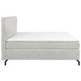 BOXSPRINGBETT 160/200 cm in Hellgrau - Hellgrau/Schwarz, Design, Textil/Metall (160/200cm) - Esposa
