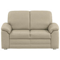 2-SITZER-SOFA Chenille Sandfarben  - Sandfarben/Alufarben, Konventionell, Textil/Metall (156/96/89cm) - Beldomo Comfort