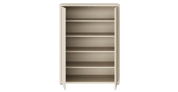 SCHUHSCHRANK Alice Springs  in 74,5/99,1/34,9 cm  - Sandfarben/Grau, MODERN, Holzwerkstoff/Kunststoff (74,5/99,1/34,9cm) - Xora