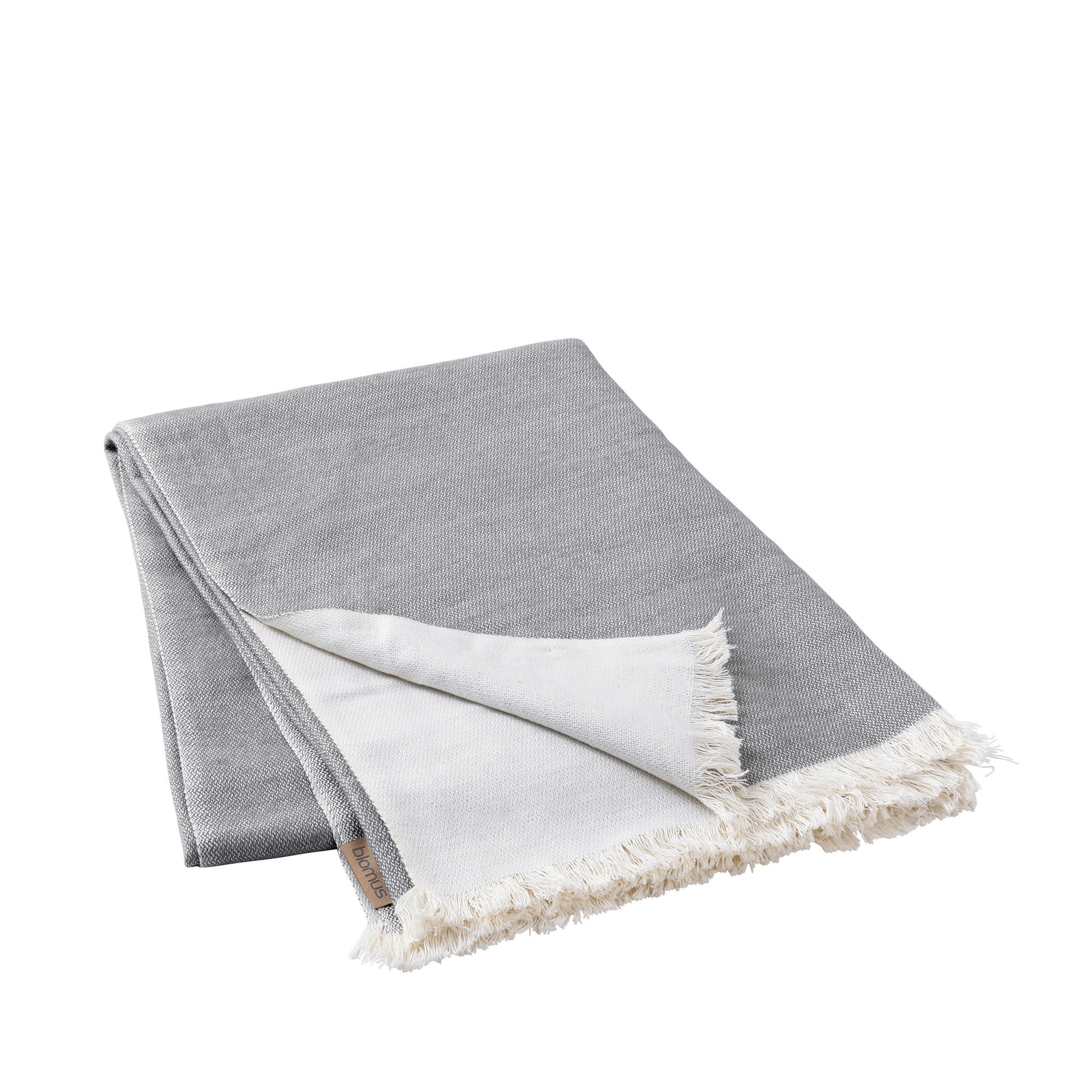 DECKE  - Grau, Design, Textil (130/180cm) - Blomus