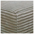 ECKSOFA  in Cord Graubraun  265/224 cm  - Graubraun/Schwarz, Design, Kunststoff/Textil (265/224cm) - Hom`in