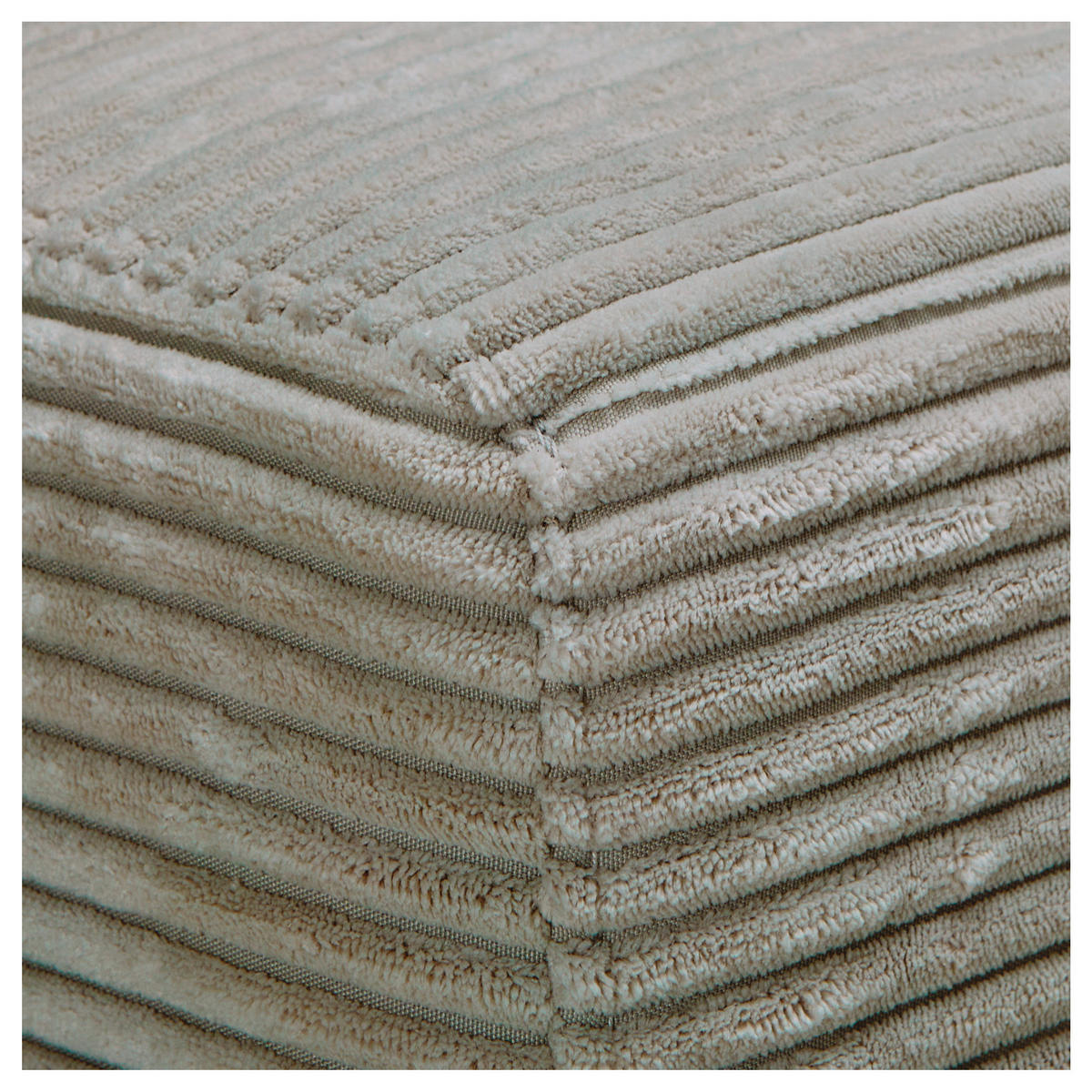 ECKSOFA in Cord Graubraun  - Graubraun/Schwarz, Design, Kunststoff/Textil (265/224cm) - Hom`in