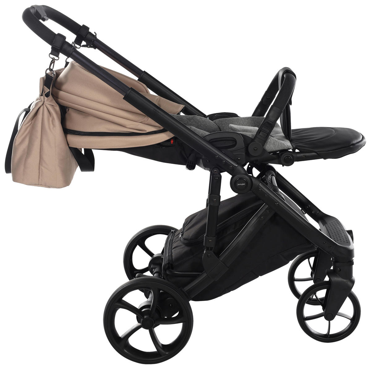 BARNVAGNSSET Easy Compact  - beige/svart, Basics, metall/textil (108/61/96cm) - Jimmylee