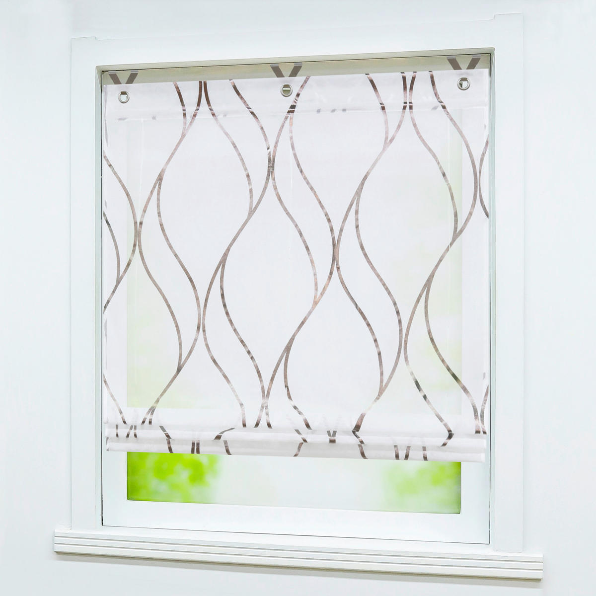 DEKOROLLO  transparent  100/130 cm    - Braun, Basics, Textil (100/130cm)