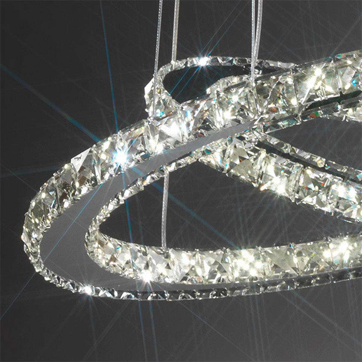 LED-HÄNGELEUCHTE 45/120 cm  - Chromfarben, Design, Metall (45/120cm)