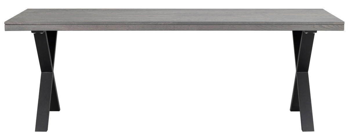 MATBORD i trä, metall 220/95/75 cm   - svart/mörkbrun, Klassisk, metall/trä (220/95/75cm) - Rowico