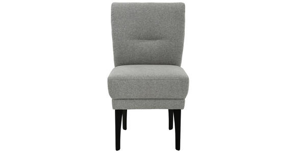 STUHL in Flachgewebe Textil - Schwarz/Grau, Design, Textil/Metall (53/92/64cm) - Moderano