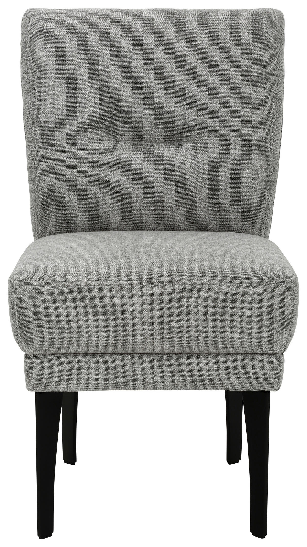 STUHL  in Flachgewebe Textil  - Schwarz/Grau, Design, Textil/Metall (53/92/64cm) - Moderano