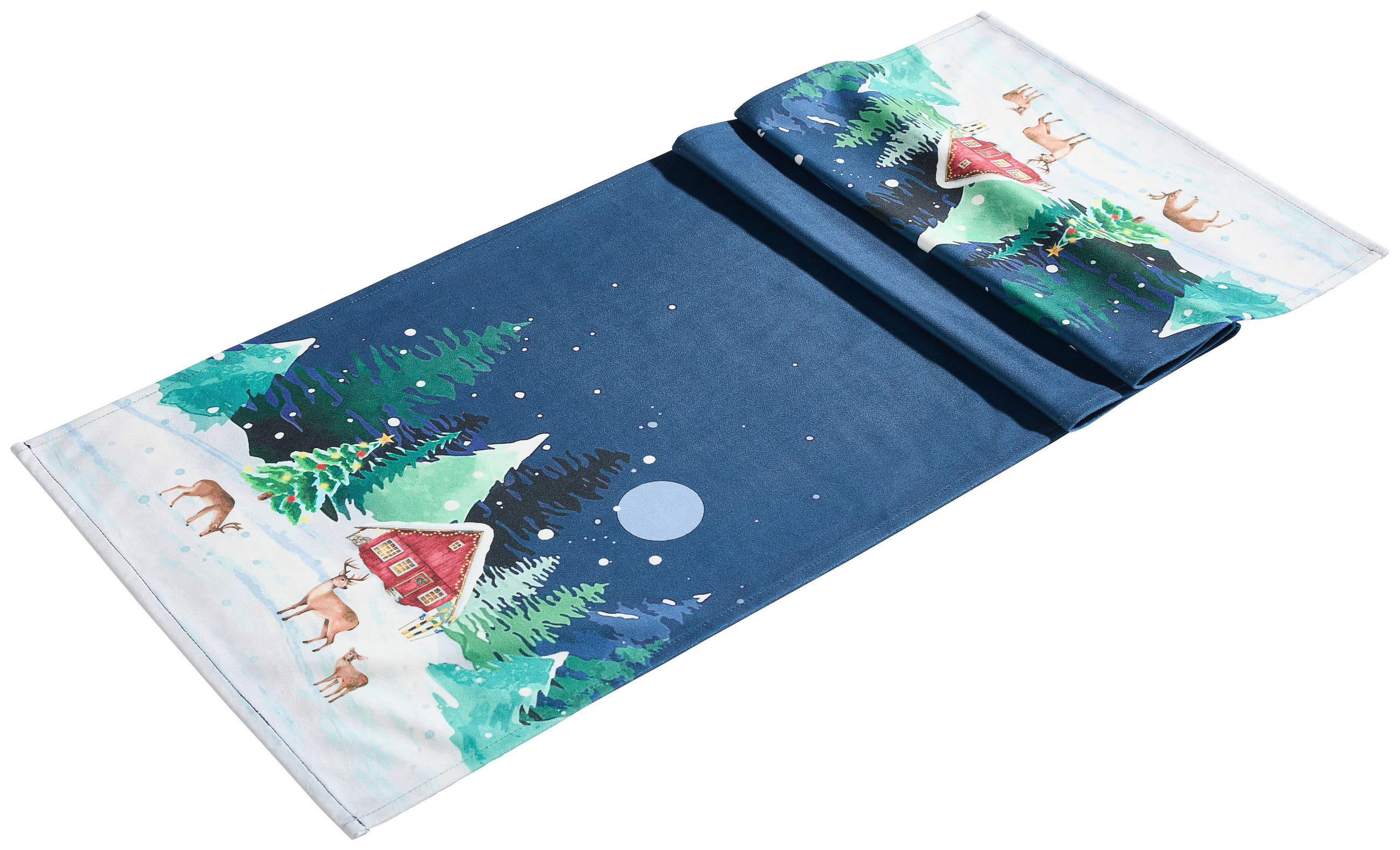 X-Mas Tischläufer Blau 40x140 cm