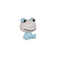 LED-TISCHLEUCHTE - Blau/Weiss, Lifestyle, Kunststoff (19,5/16,5/24,5cm)