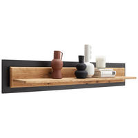WANDBOARD in 150/26/23 cm Anthrazit, Wildeiche  - Wildeiche/Anthrazit, Design, Holz/Holzwerkstoff (150/26/23cm) - MID.YOU