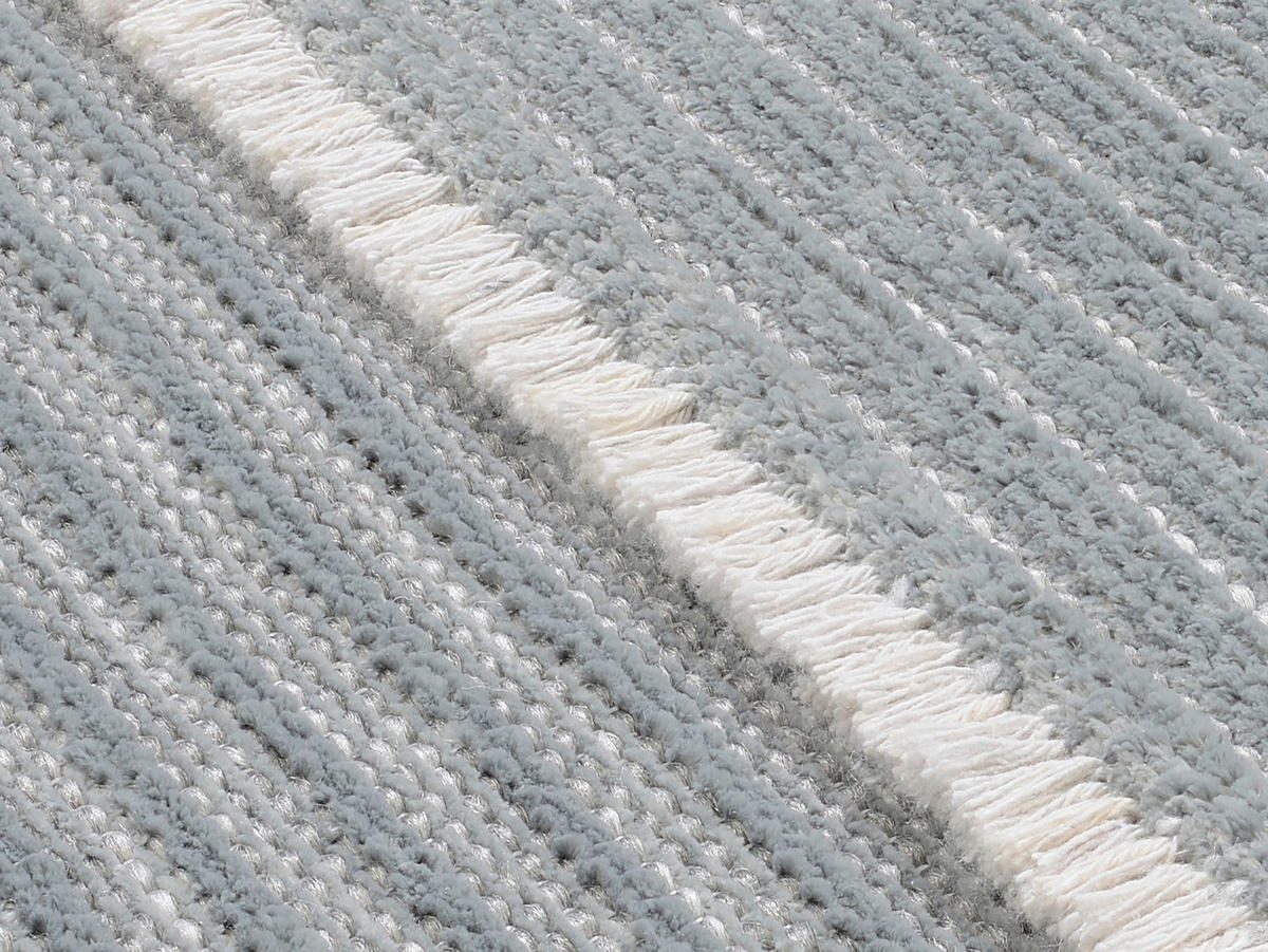 FLACHWEBETEPPICH 65/130 cm Grau  - Grau, Design, Textil (65/130cm) - Novel