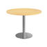 KONFERENZTISCH - Chromfarben/Ahornfarben, KONVENTIONELL, Holzwerkstoff/Metall (100cm) KONFERENZTISCH - Chromfarben/Ahornfarben, KONVENTIONELL, Holzwerkstoff/Metall (100cm)