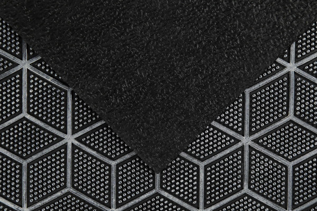 FUßMATTE 40/60 cm Bossa Groove  - Anthrazit/Silberfarben, KONVENTIONELL, Kunststoff (40/60cm) - WECON HOME