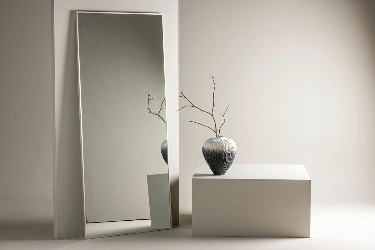 SPIEGEL 85/190/3 cm    in rechteckig  - Beige, MODERN, Glas/Metall (85/190/3cm) - Livetastic