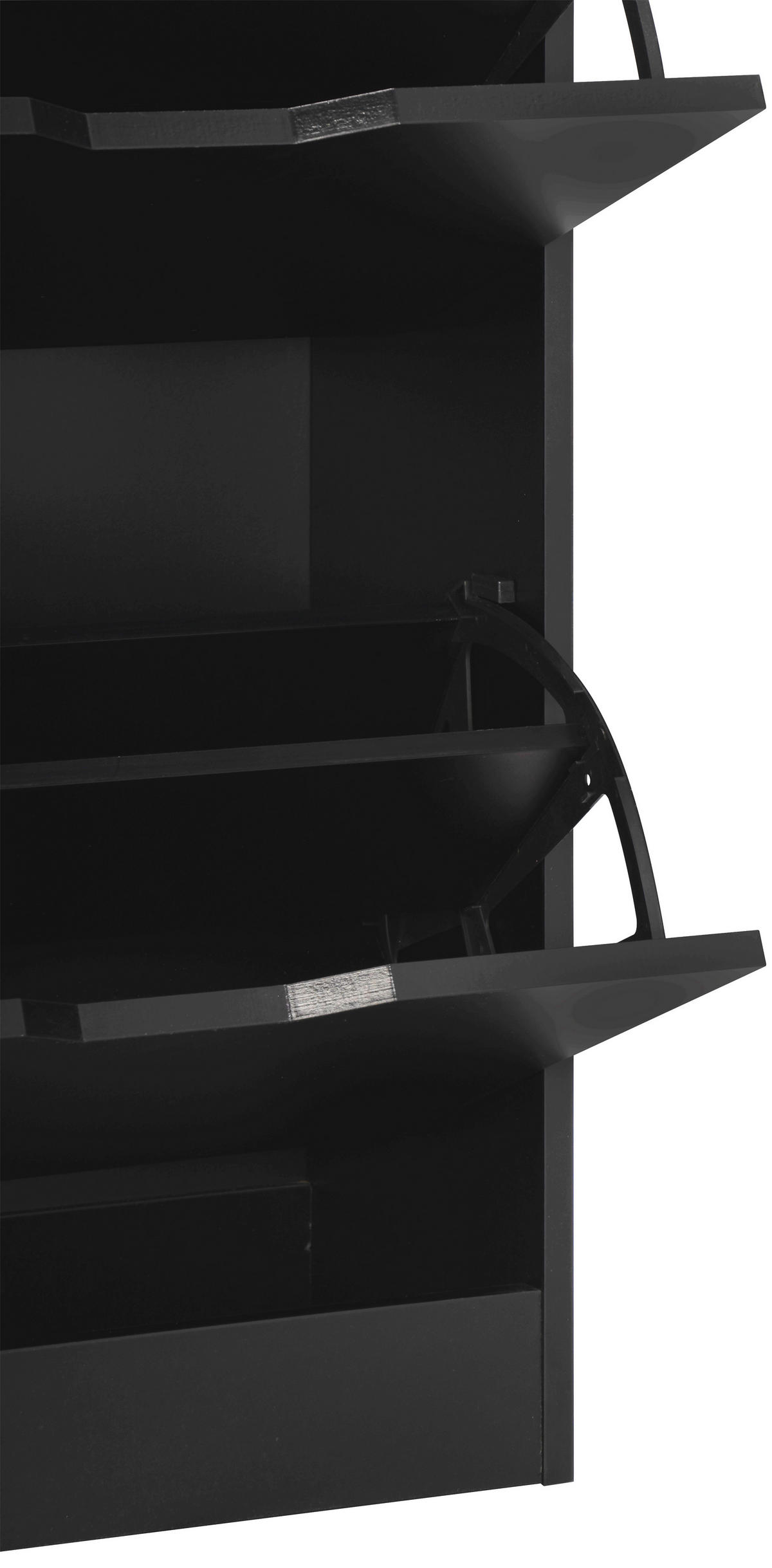 SCHUHKIPPER  in 55/80,5/23,5 cm  - Schwarz, Design, Holzwerkstoff (55/80,5/23,5cm) - Livetastic