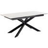 ESSTISCH in Metall, Glas, Keramik  - Schwarz/Weiß, Design, Glas/Keramik (210/90cm) - MID.YOU