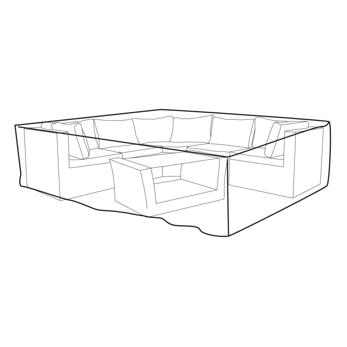 OCHRANNÝ OBAL  - antracitová, Konvenční, textil (300/70/300cm) - Ambia Garden