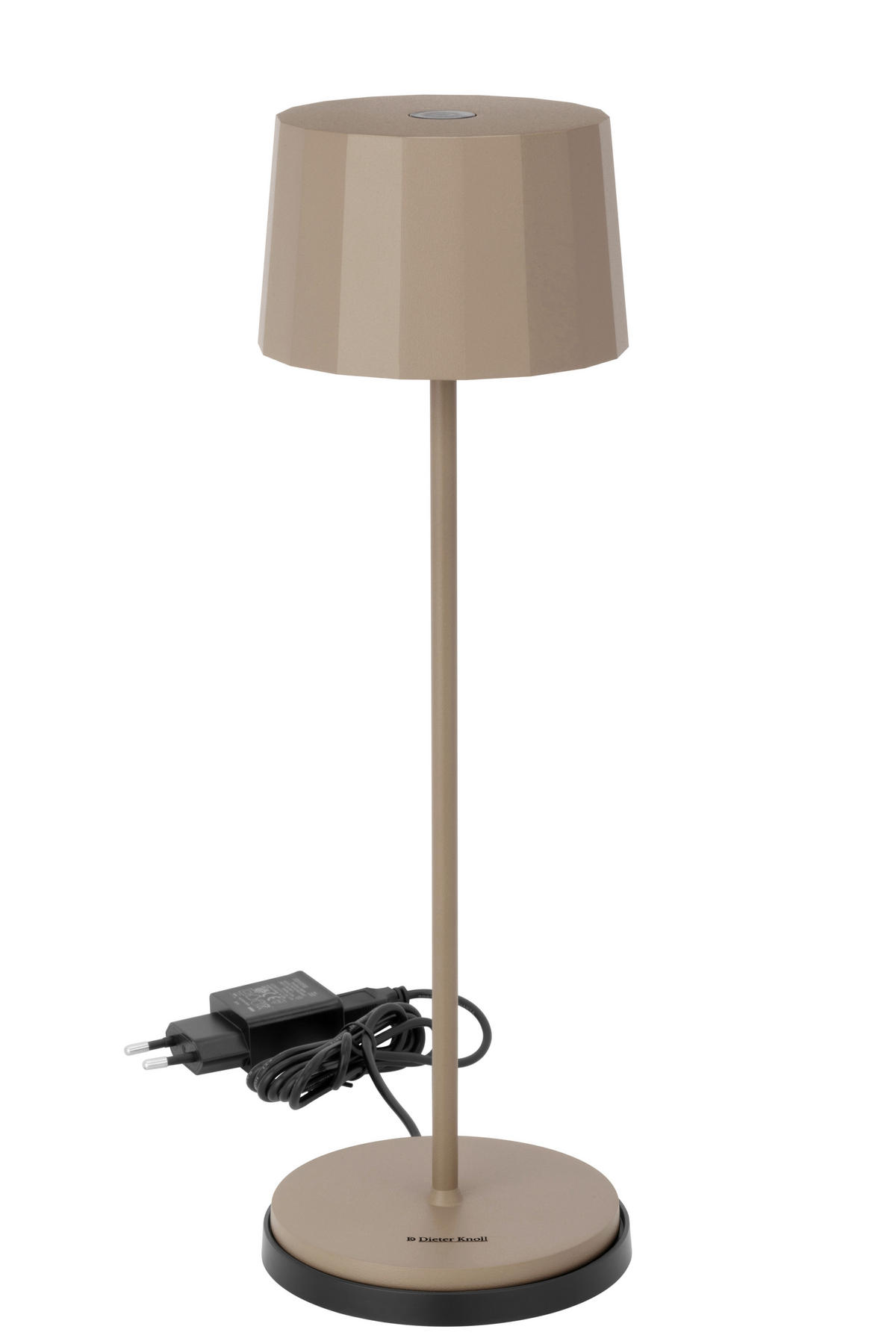 AKKU-TISCHLEUCHTE Pleat 11/35 cm   - Beige, Design, Kunststoff/Metall (11/35cm) - Dieter Knoll