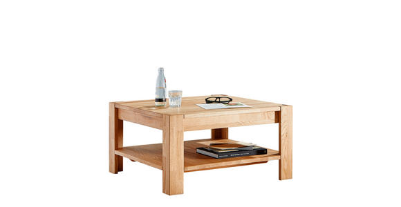 COUCHTISCH Wildeiche massiv rechteckig Eichefarben - Eichefarben, KONVENTIONELL, Holz (70/70/38cm) - Linea Natura