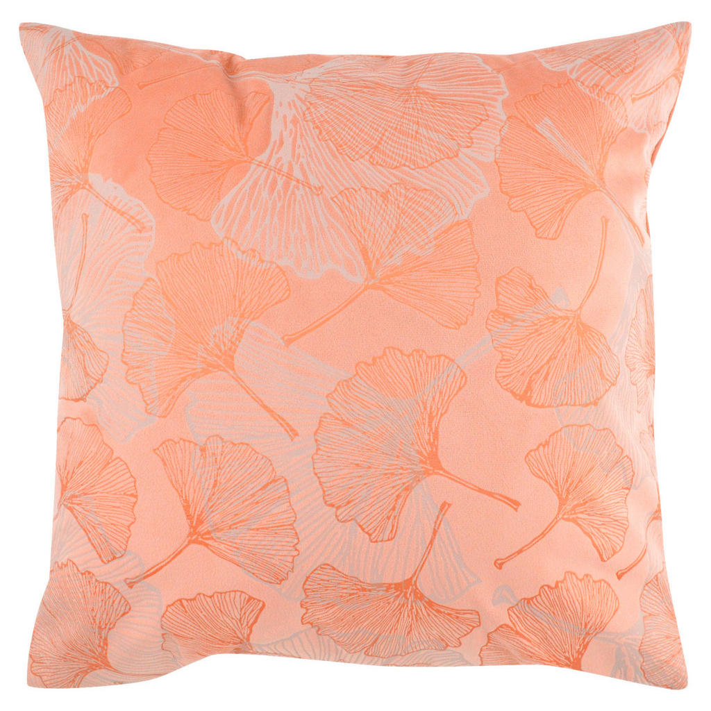 Zierkissen Aida 45x45 Cm Polyester Koralle Mit Zipp