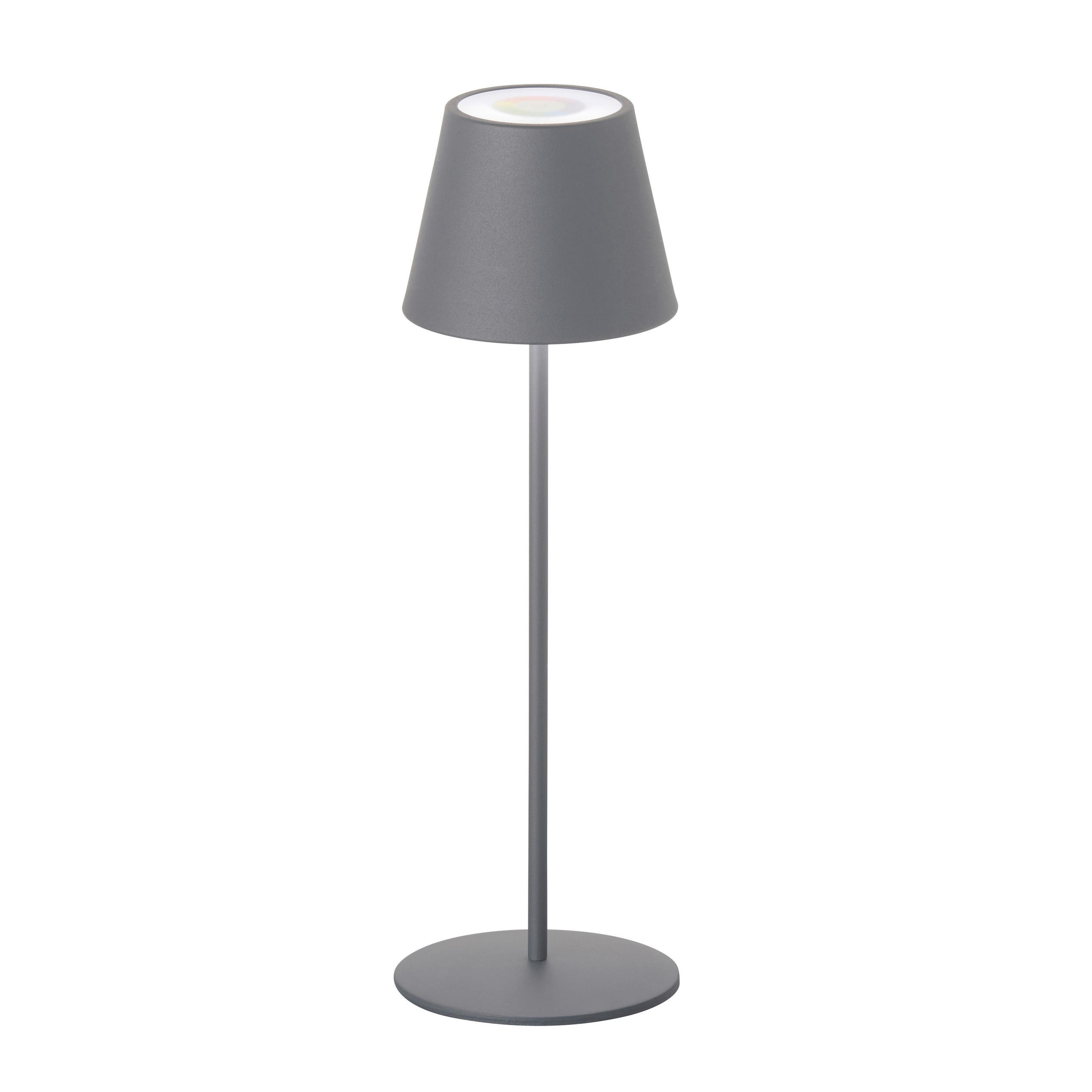 XXXLutz Akku-Tischleuchte Cosenza Schwarz, Sand 38 cm