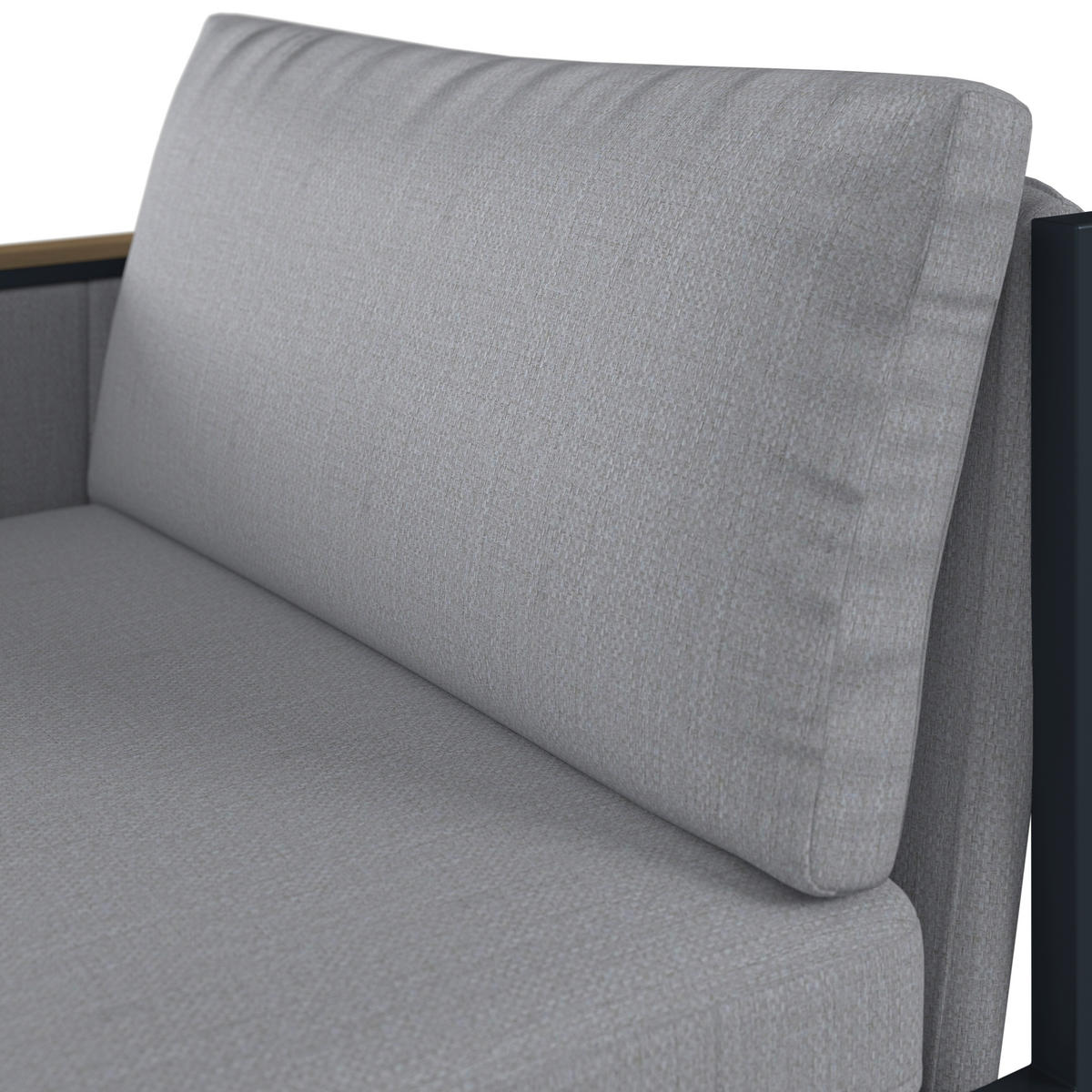 KONCOVÝ DIEL TERASOVEJ ZOSTAV drevo, kov, textil - sivá/farba tíku, Design, kov/drevo (83,5/73/76cm) - Amatio
