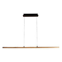 LED-HÄNGELEUCHTE 120/12/120 cm  - Weiß, Design, Holz/Kunststoff (120/12/120cm)