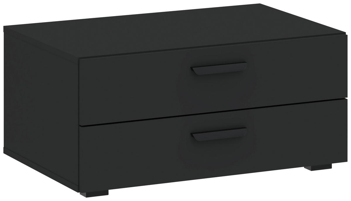 Cutie Cu Sertare     - antracit, Konventionell, material pe bază de lemn (74/35/51,6cm) - Carryhome