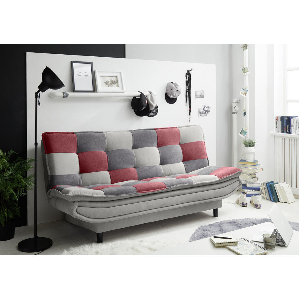 Thumbnail - Mid.you Schlafsofa, Schlamm, Beere, Dunkelgrau, Textil, 188x90x89 cm, Schlafen auf Sitzhöhe, Wohnzimmer, Sofas & Couches...