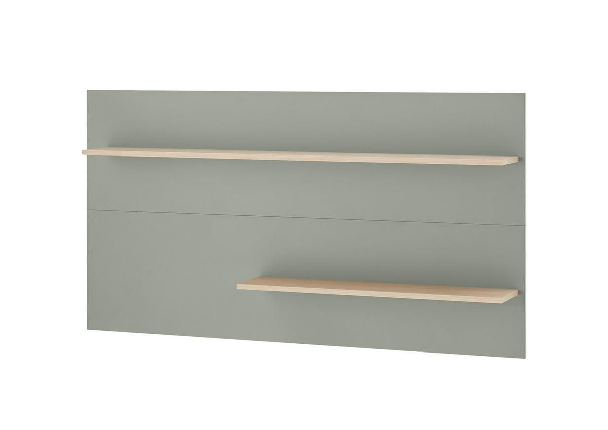  150/80/20 cm  - Eichefarben/Grün, Design, Holzwerkstoff (150/80/20cm) - Modante