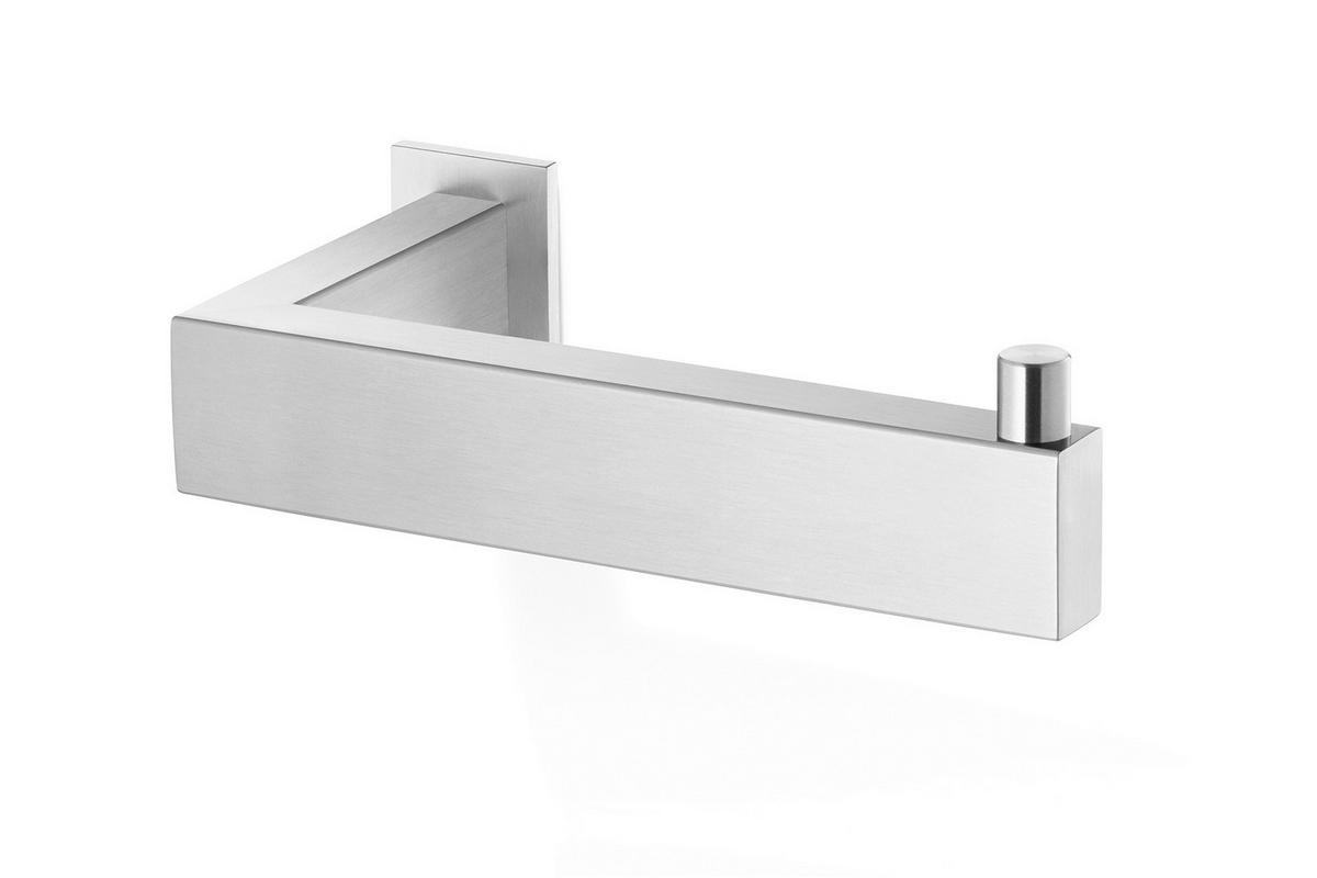 TOILETTENPAPIERHALTER - Edelstahlfarben, Basics, Metall (14,5/4,2/8cm) - Zack