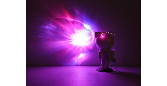 LED-DEKOLEUCHTE Astronaut 12/13/23 cm  - Weiß/Grau, Design, Kunststoff (12/13/23cm) - Novel