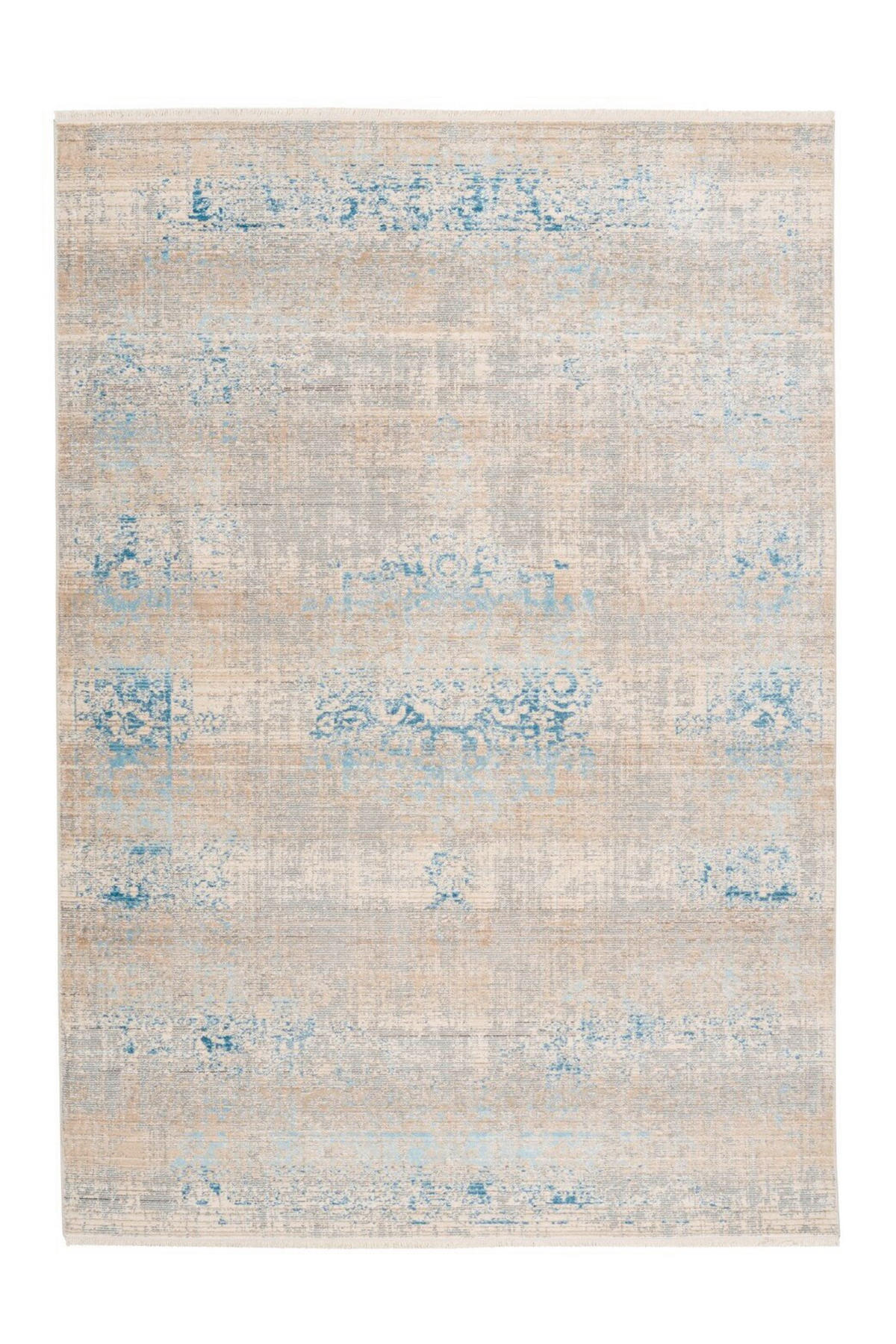 FLACHWEBETEPPICH 120/170 cm Baroque  - Türkis/Grau, Basics, Textil (120/170cm) - Novel