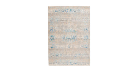 WEBTEPPICH 160/230 cm Baroque Grau, Türkis - Türkis/Grau, Basics, Textil (160/230cm) - Novel