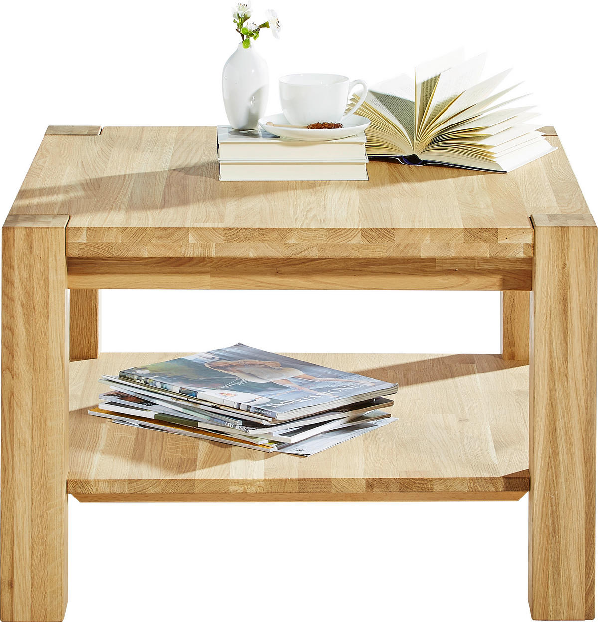 KONFERENČNÍ STOLEK, barvy dubu, dřevo, 70/70/45 cm - barvy dubu, Konvenční, dřevo (70/70/45cm) - Linea Natura