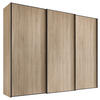 SCHWEBETÜRENSCHRANK in Sonoma Eiche  - Graphitfarben/Sonoma Eiche, Design, Holzwerkstoff/Metall (298/240/68cm) - Moderano