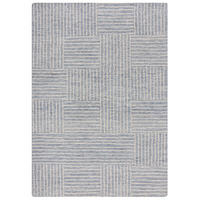 WOLLTEPPICH 80/150 cm ABSTRACT CHECK Blau  - Blau, KONVENTIONELL, Textil (80/150cm)