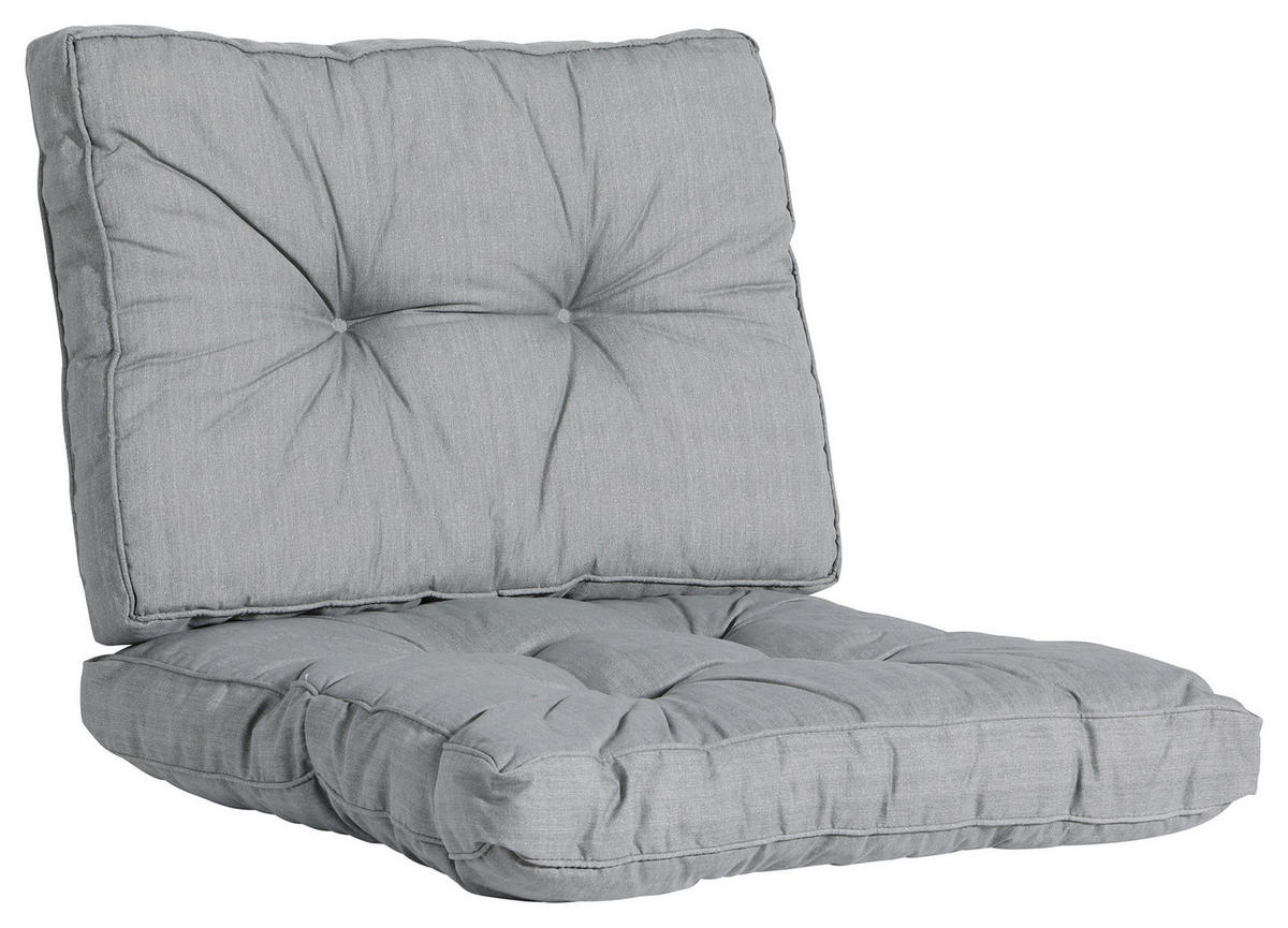RÜCKENKISSEN  - Grau, Basics, Textil (60/43/8cm)
