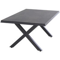 GARTENTISCH 200/100/74 cm Metall rechteckig  - Anthrazit/Graphitfarben, Basics, Kunststoff/Metall (200/100/74cm) - Siena Garden