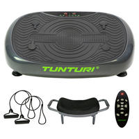 VIBRATIONSPLATTE FIT V20 - Schwarz/Grün, Basics, Kunststoff/Metall (71/39/34cm) - Tunturi