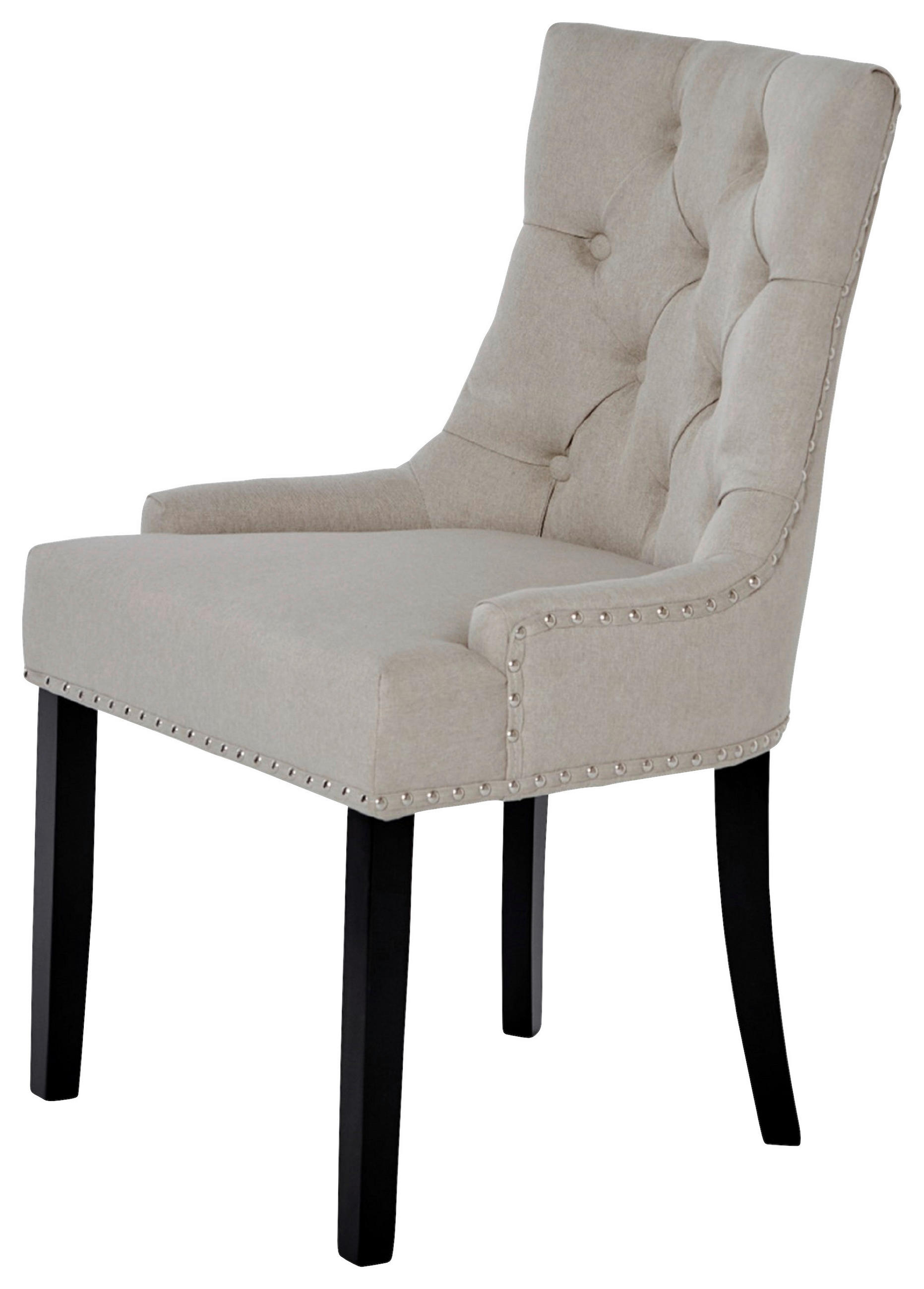 STUHL  - Beige/Schwarz, MODERN, Holz/Textil (56/62,5/91cm) - Livetastic