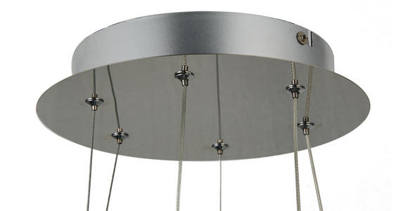 LED-HÄNGELEUCHTE 45/120 cm - Klar, Design, Kunststoff/Metall (45/120cm) - Ambiente